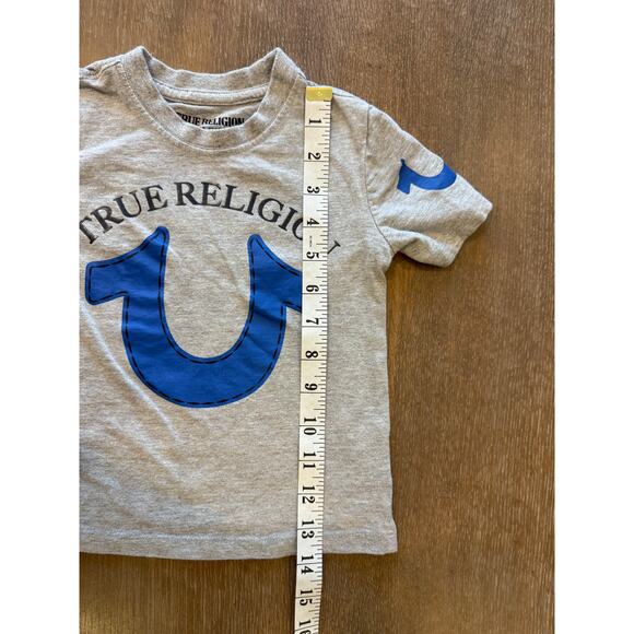 TRUE RELIGION Logo Tee T-Shirt Top Shirt Youth size 2T - Picture 4 of 5